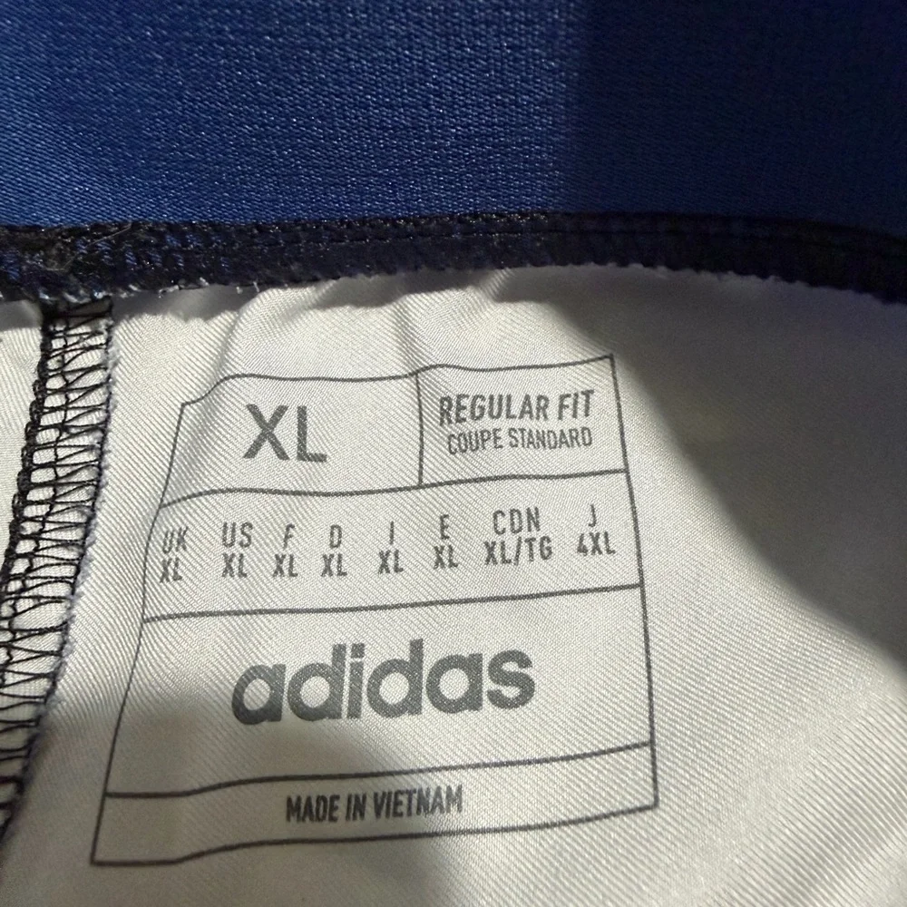 adidas abstract pattern‎ blue swim trunks shorts, men's xl #1343